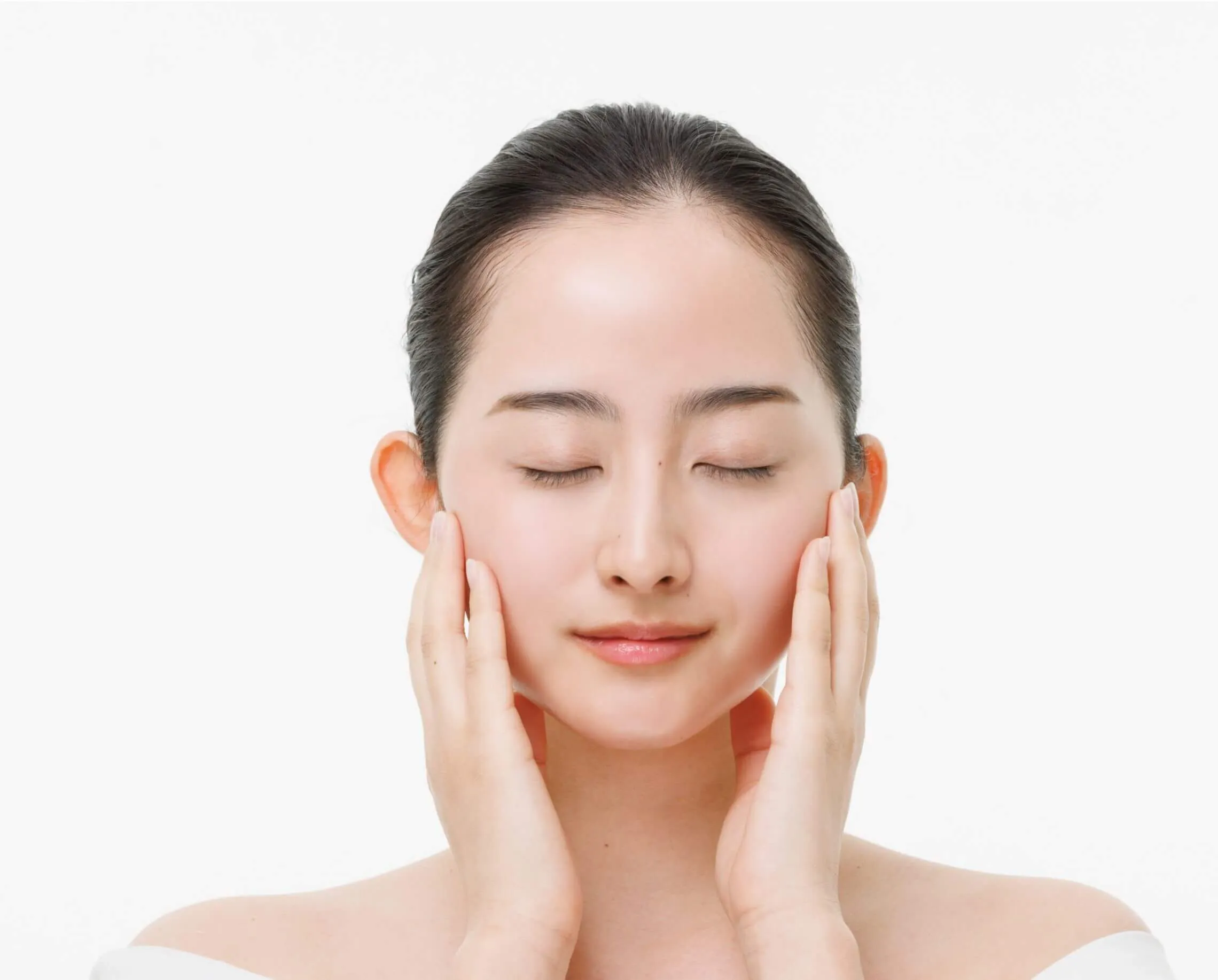 女性用エステ説明のフェイス画像